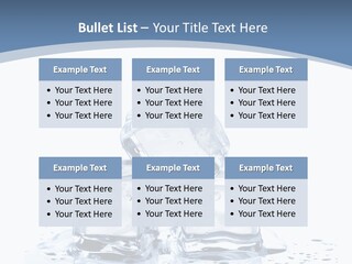Clear Cube Drink PowerPoint Template
