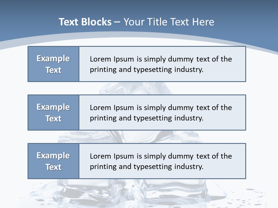 Clear Cube Drink PowerPoint Template