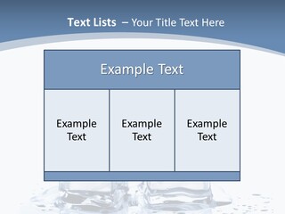 Clear Cube Drink PowerPoint Template