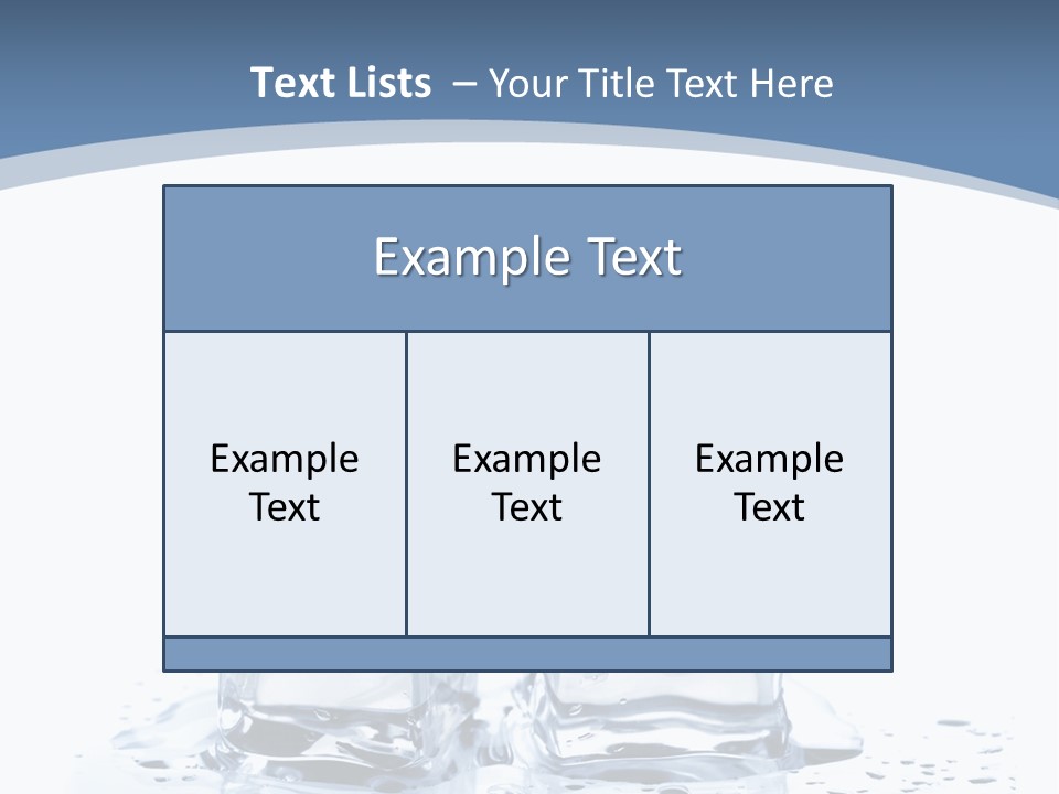 Clear Cube Drink PowerPoint Template
