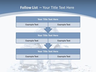 Clear Cube Drink PowerPoint Template