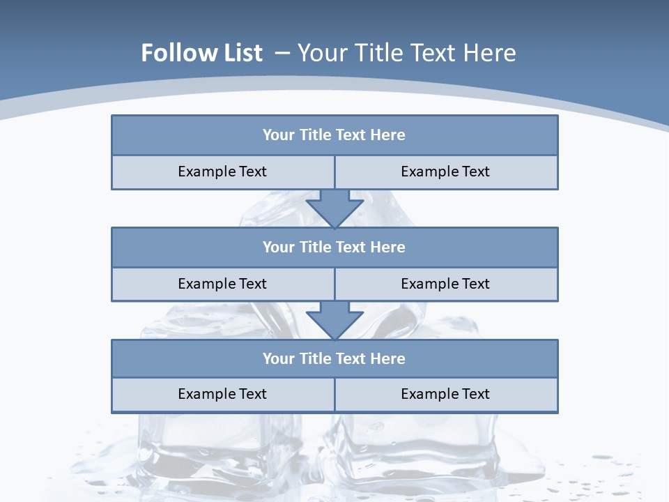 Clear Cube Drink PowerPoint Template