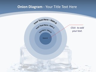 Clear Cube Drink PowerPoint Template