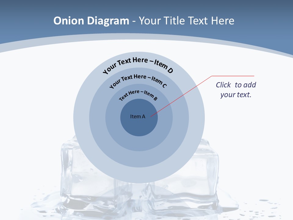 Clear Cube Drink PowerPoint Template