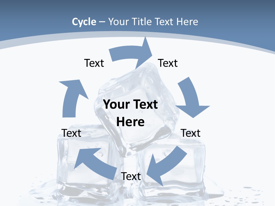 Clear Cube Drink PowerPoint Template