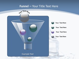 Clear Cube Drink PowerPoint Template