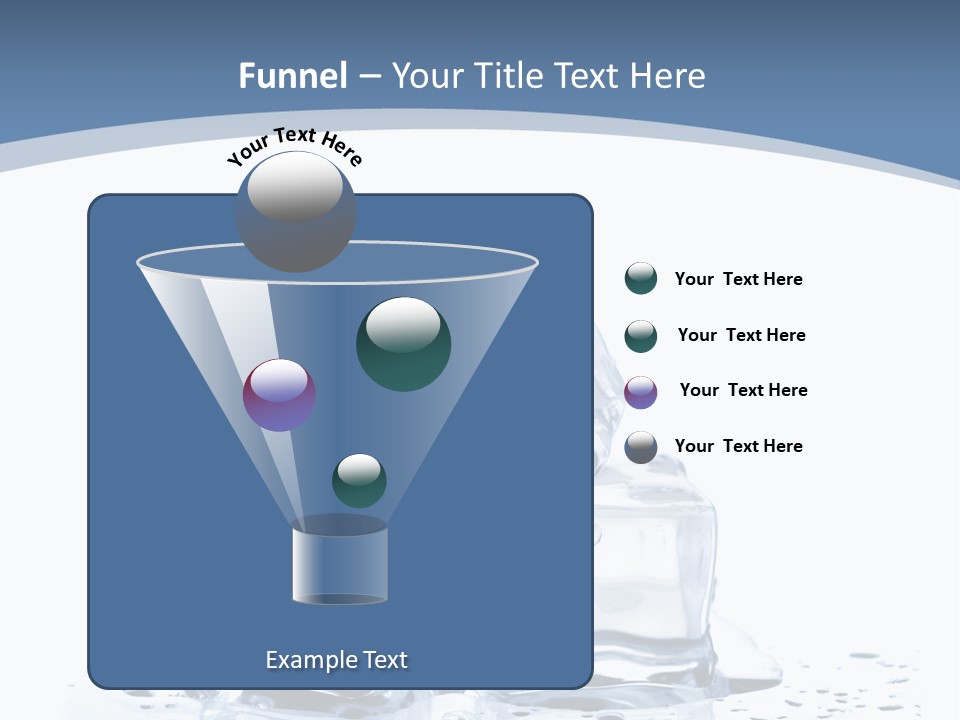 Clear Cube Drink PowerPoint Template