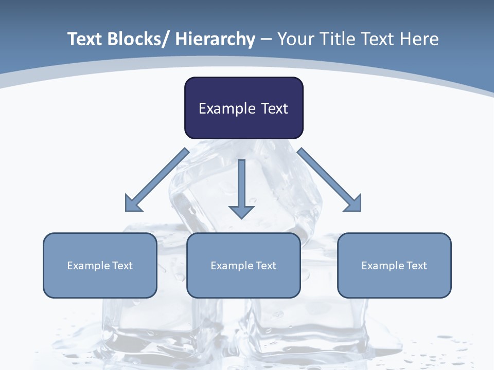 Clear Cube Drink PowerPoint Template