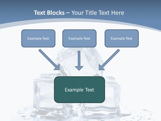 Clear Cube Drink PowerPoint Template
