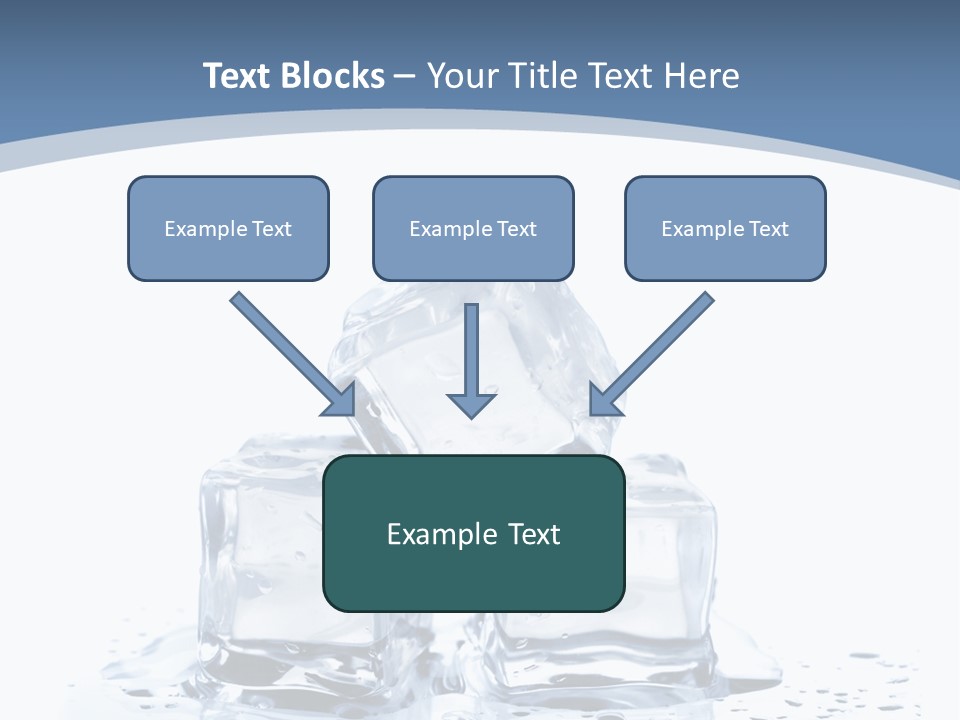 Clear Cube Drink PowerPoint Template