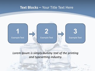 Clear Cube Drink PowerPoint Template