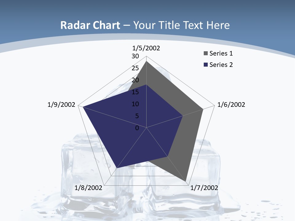 Clear Cube Drink PowerPoint Template
