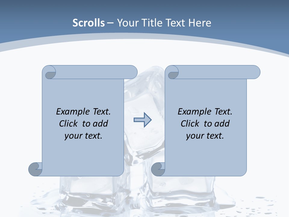 Clear Cube Drink PowerPoint Template