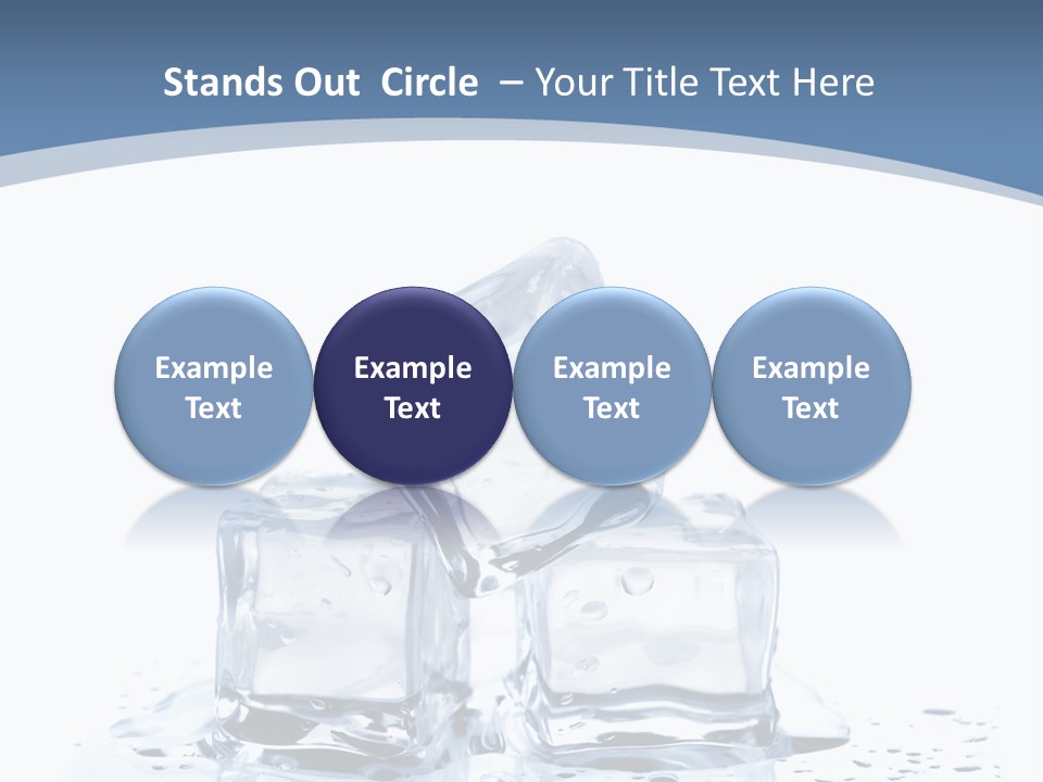 Clear Cube Drink PowerPoint Template