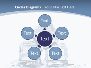 Clear Cube Drink PowerPoint Template