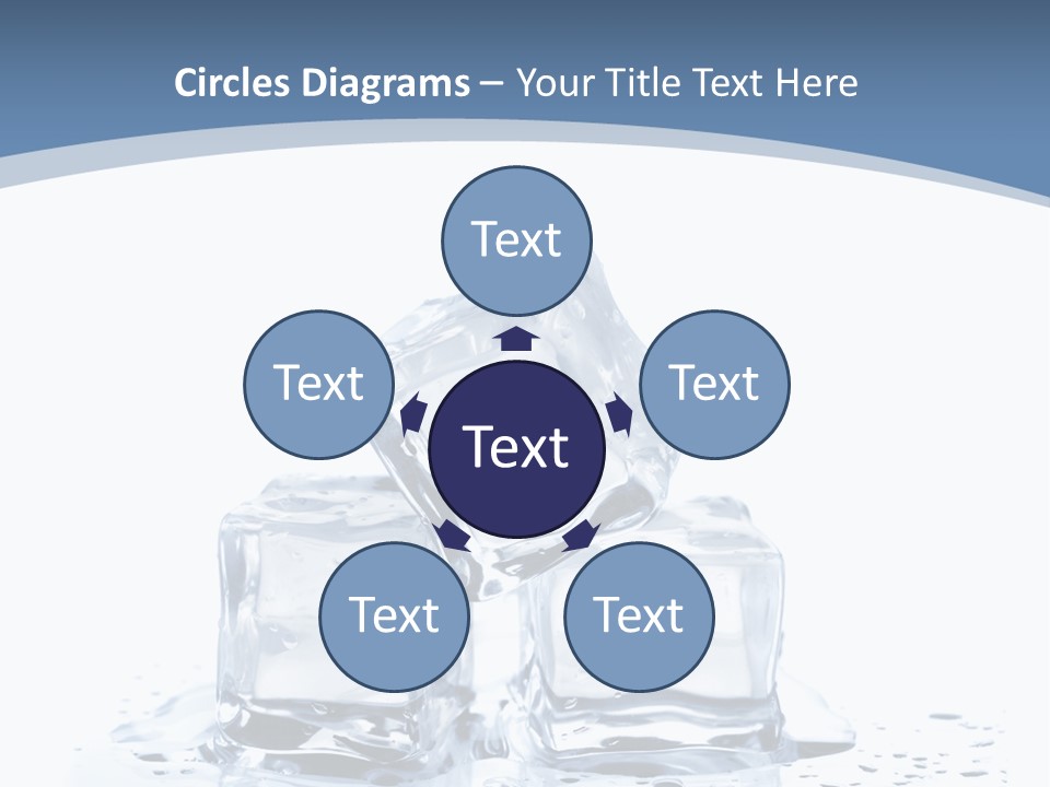 Clear Cube Drink PowerPoint Template