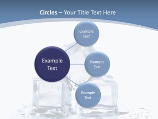 Clear Cube Drink PowerPoint Template