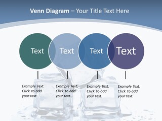 Clear Cube Drink PowerPoint Template