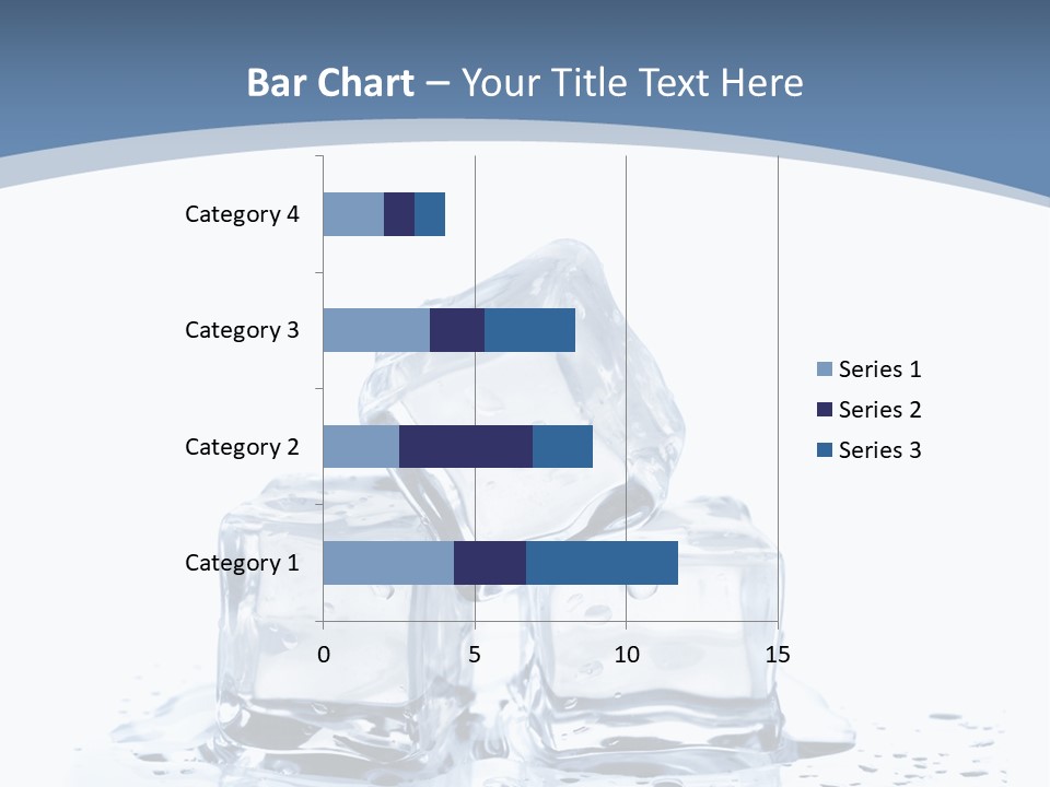 Clear Cube Drink PowerPoint Template