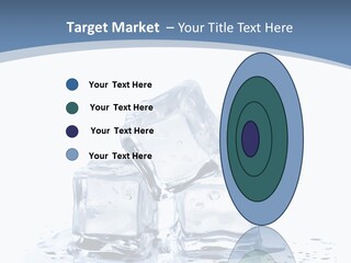 Clear Cube Drink PowerPoint Template