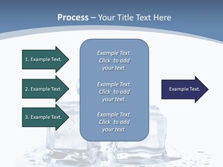 Clear Cube Drink PowerPoint Template