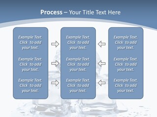 Clear Cube Drink PowerPoint Template