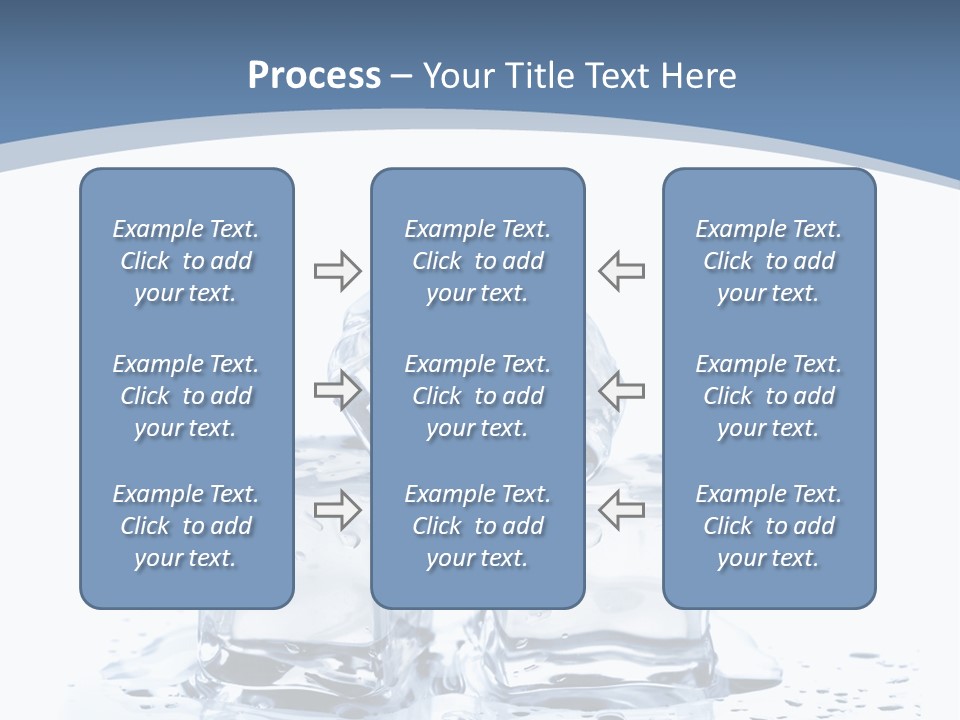 Clear Cube Drink PowerPoint Template