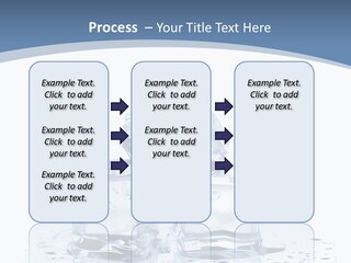 Clear Cube Drink PowerPoint Template