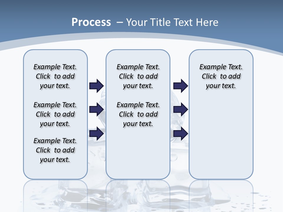 Clear Cube Drink PowerPoint Template