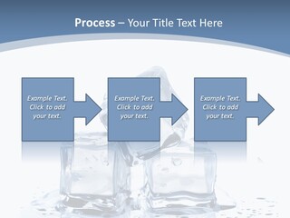 Clear Cube Drink PowerPoint Template