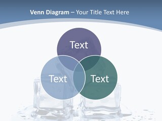Clear Cube Drink PowerPoint Template