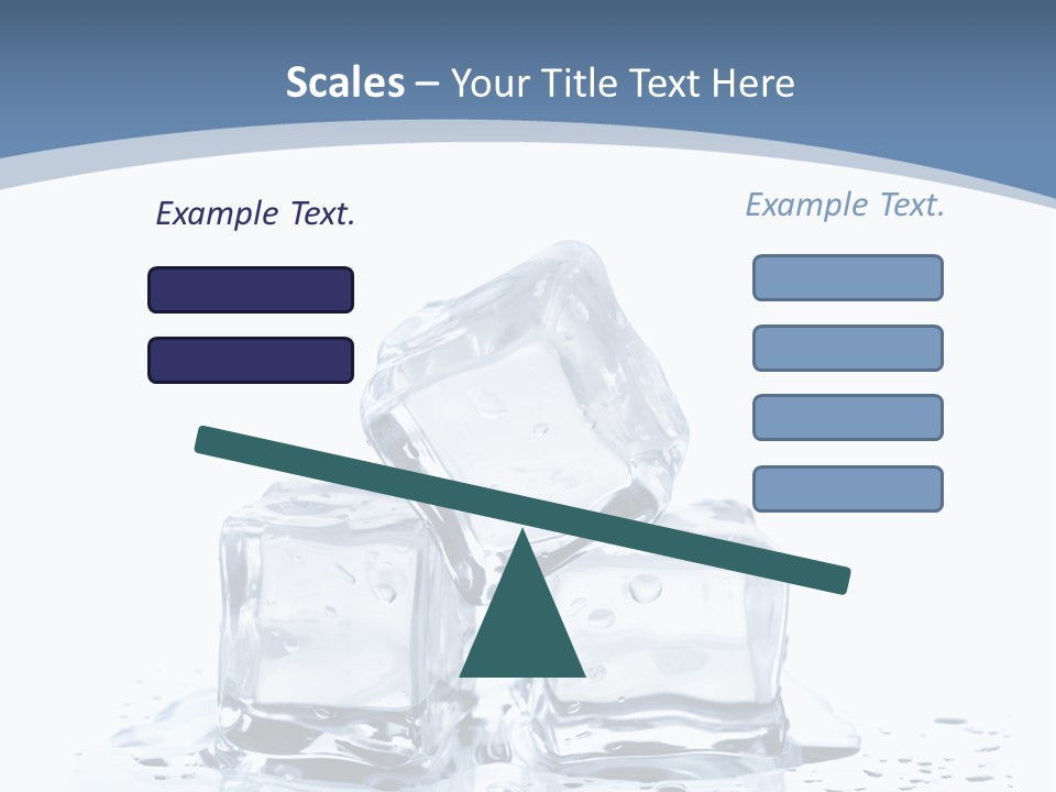 Clear Cube Drink PowerPoint Template