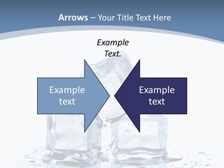 Clear Cube Drink PowerPoint Template