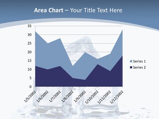 Clear Cube Drink PowerPoint Template