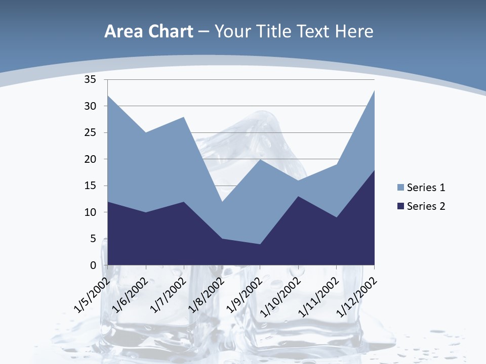 Clear Cube Drink PowerPoint Template