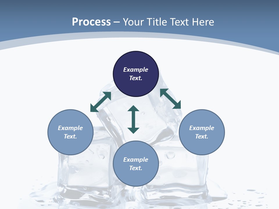 Clear Cube Drink PowerPoint Template
