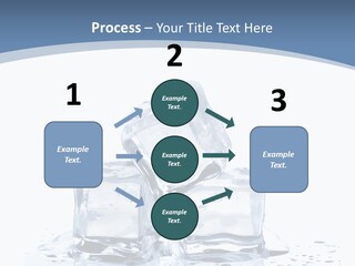 Clear Cube Drink PowerPoint Template