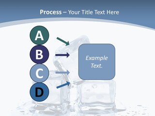 Clear Cube Drink PowerPoint Template
