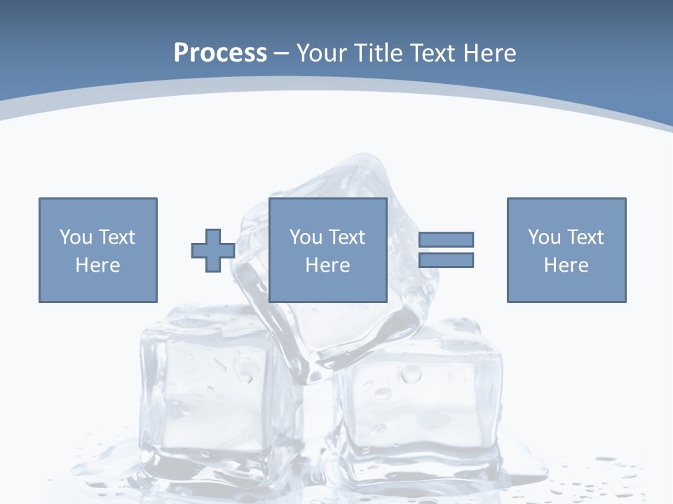 Clear Cube Drink PowerPoint Template