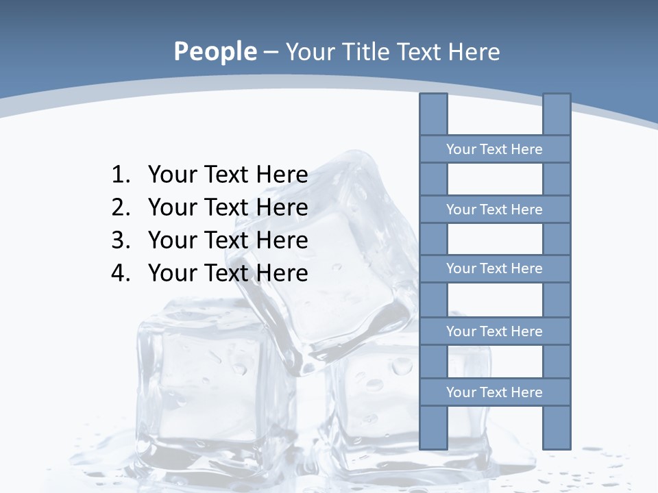 Clear Cube Drink PowerPoint Template
