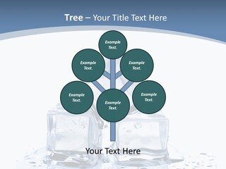 Clear Cube Drink PowerPoint Template