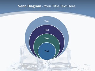 Clear Cube Drink PowerPoint Template