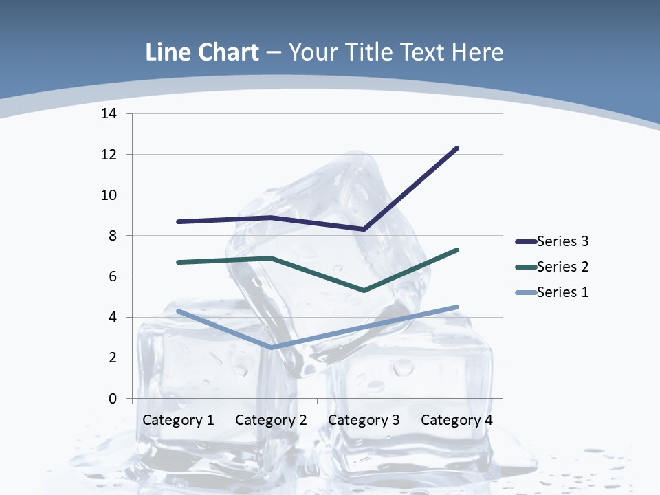 Clear Cube Drink PowerPoint Template