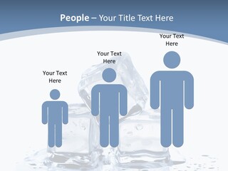 Clear Cube Drink PowerPoint Template