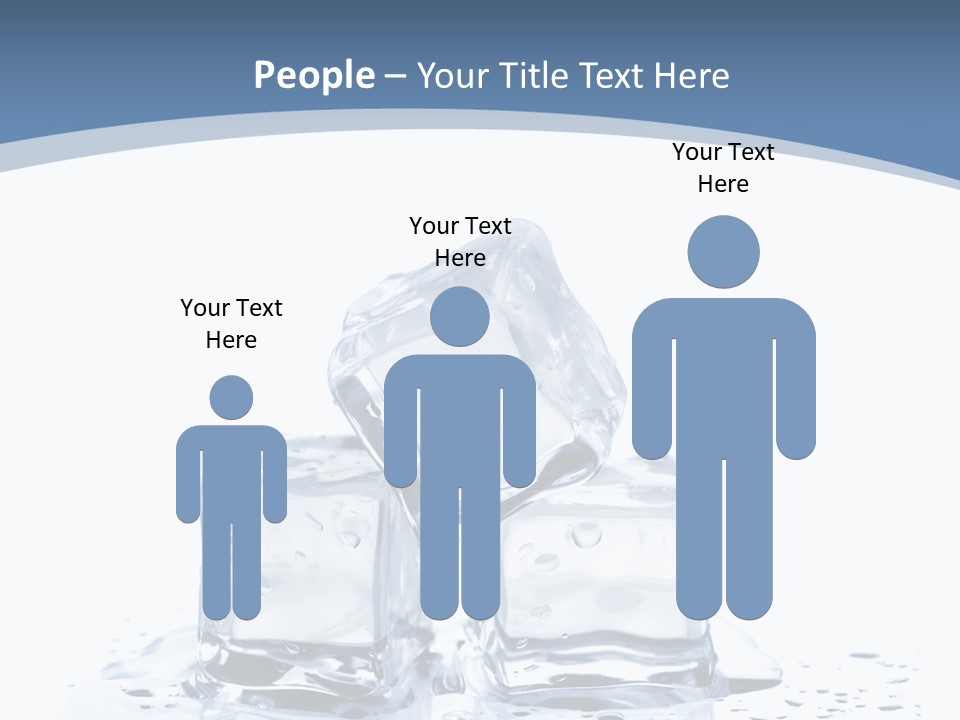 Clear Cube Drink PowerPoint Template