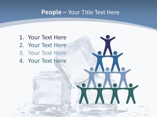 Clear Cube Drink PowerPoint Template