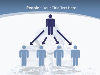 Clear Cube Drink PowerPoint Template