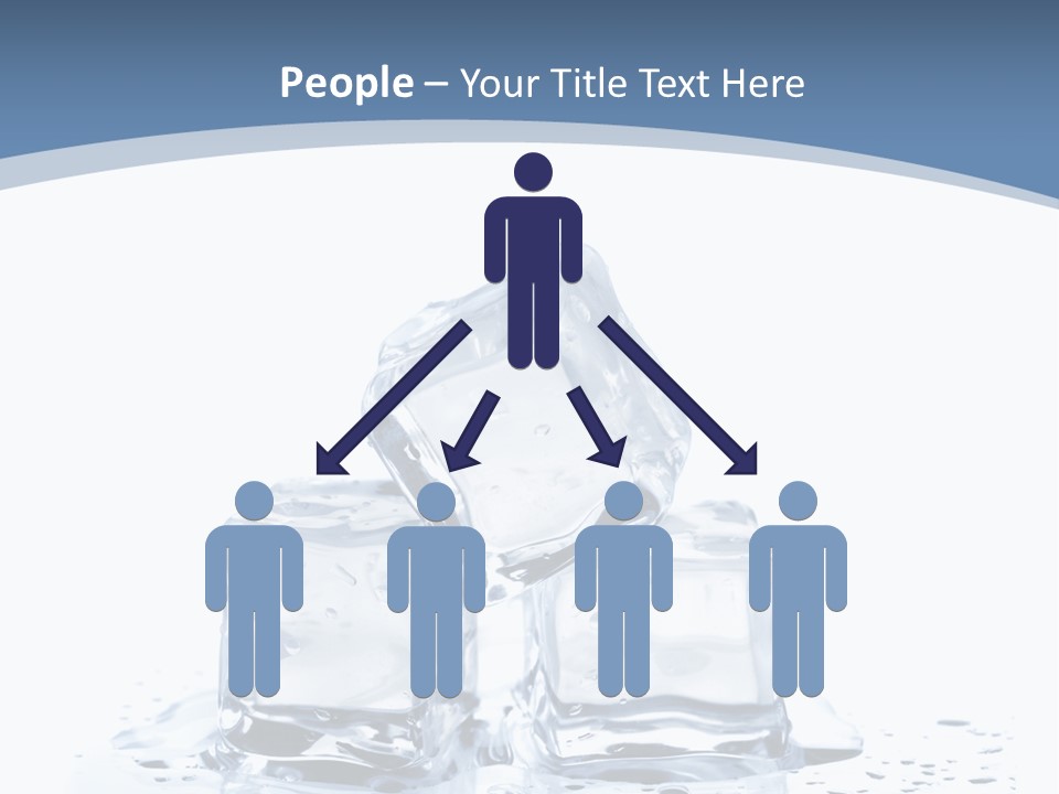 Clear Cube Drink PowerPoint Template