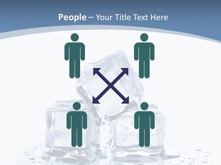 Clear Cube Drink PowerPoint Template