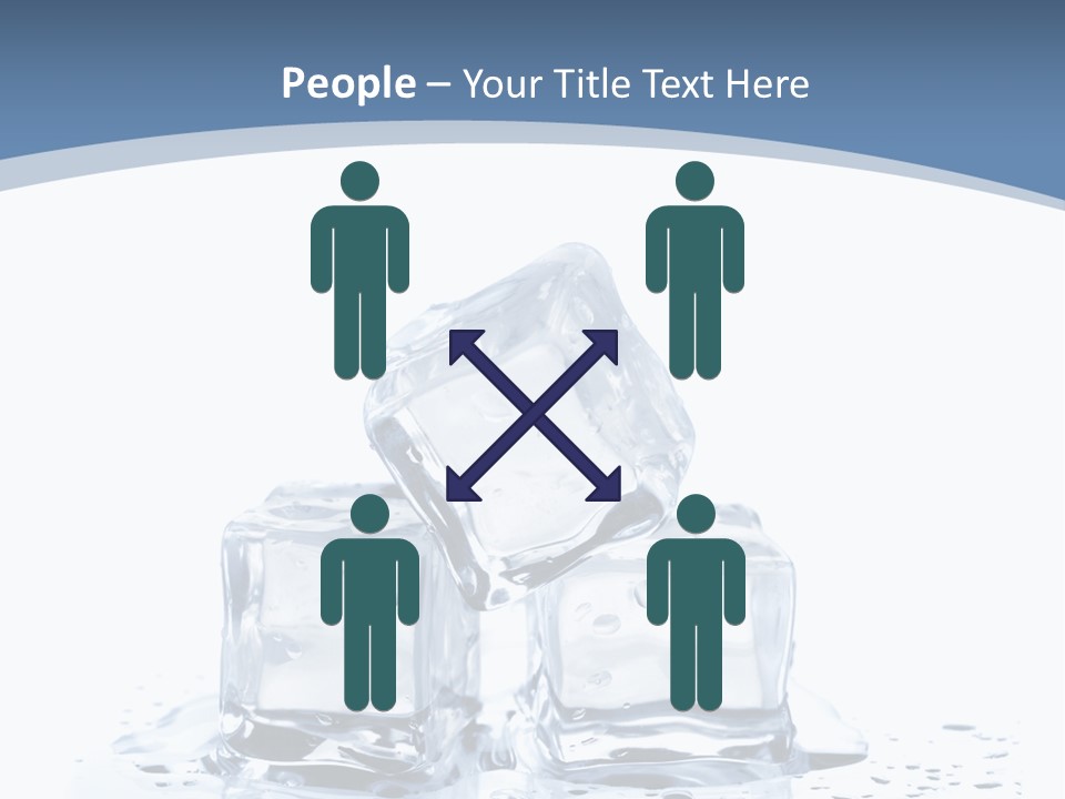 Clear Cube Drink PowerPoint Template